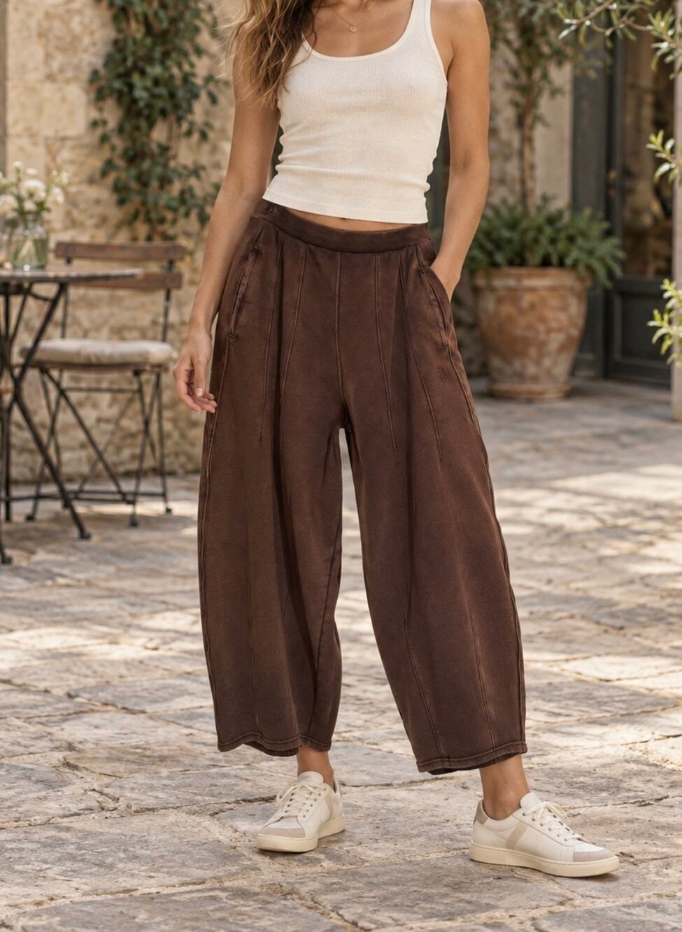 RARE Free People Ombre Barrel Sweatpants, NWT, Size XL